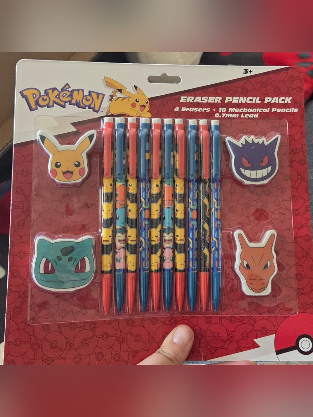 Pokémon Eraser & Mechanical Pencil Pack